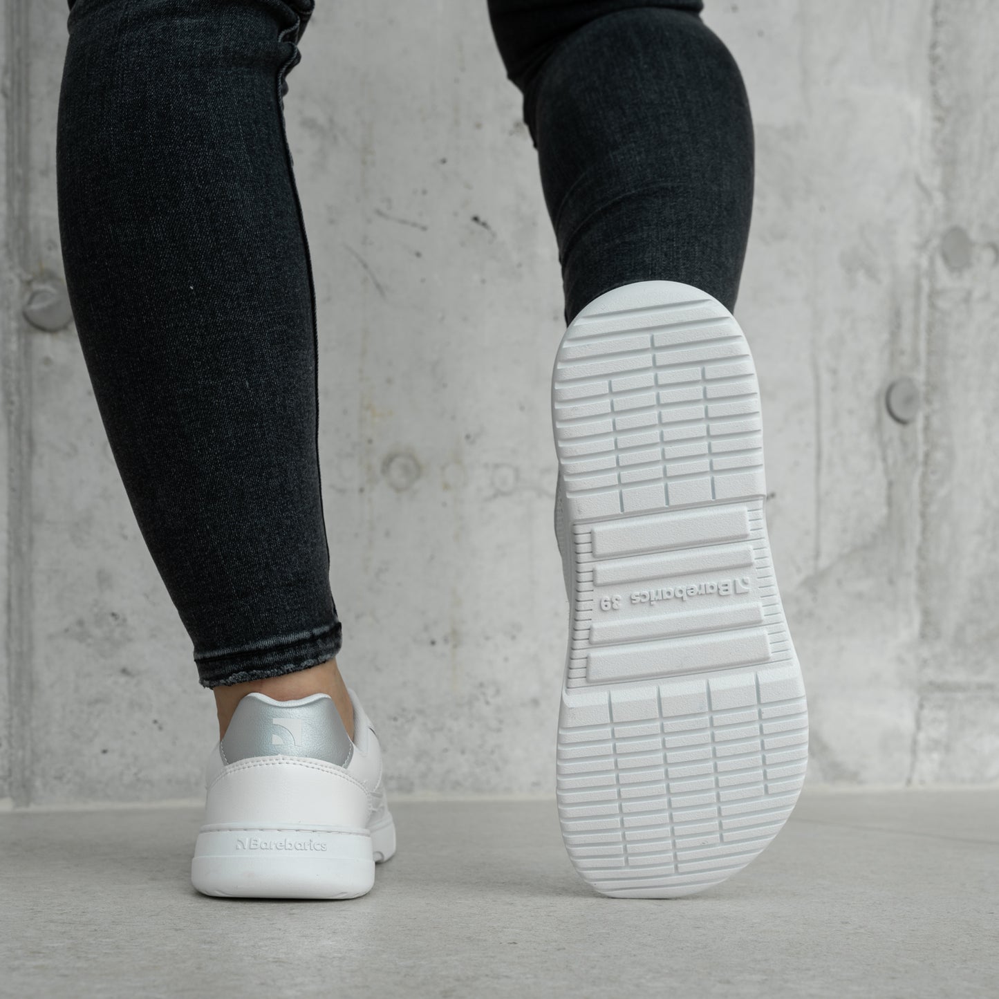 Barfuß-Sneaker Barebarics Zing - Fresh - Weiß & Silber