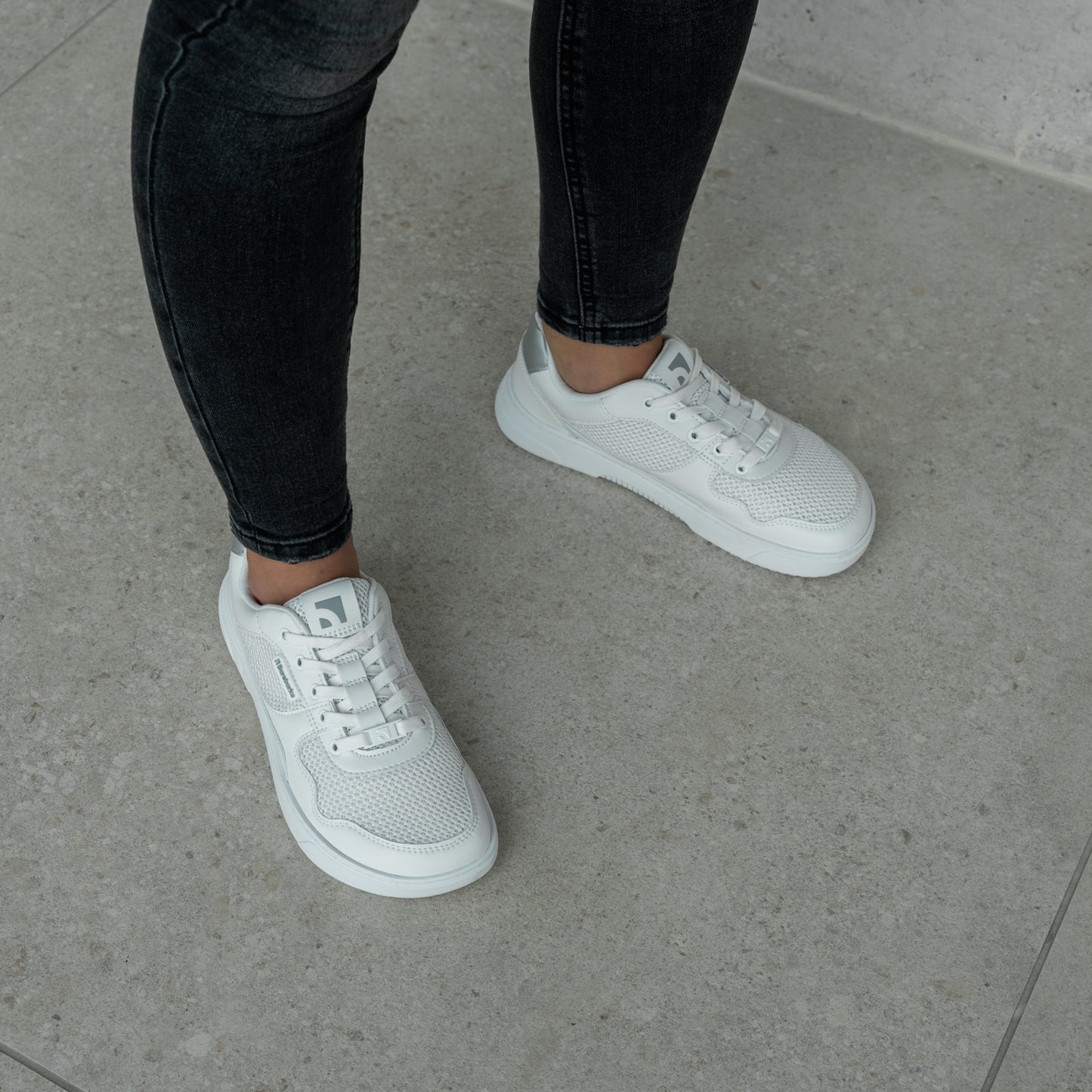 Barfuß-Sneaker Barebarics Zing - Fresh - Weiß & Silber