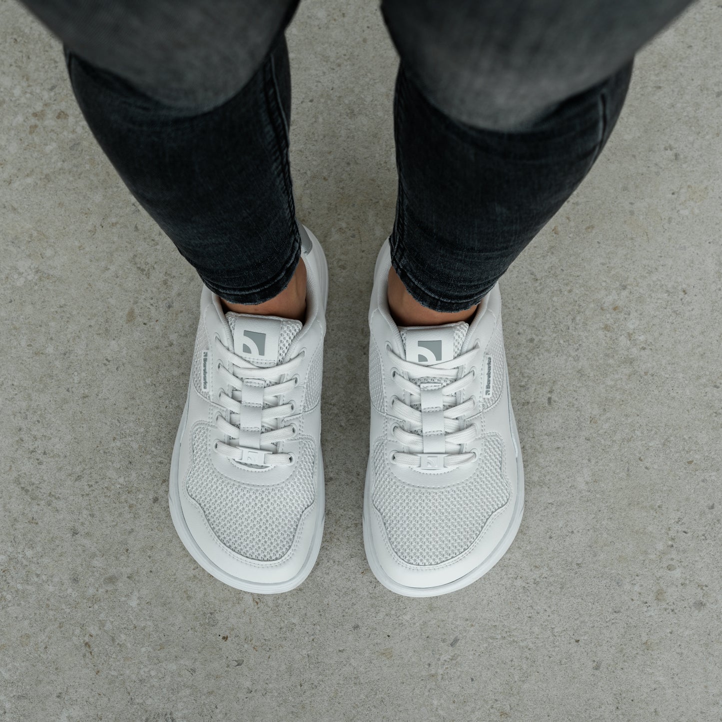Barfuß-Sneaker Barebarics Zing - Fresh - Weiß & Silber