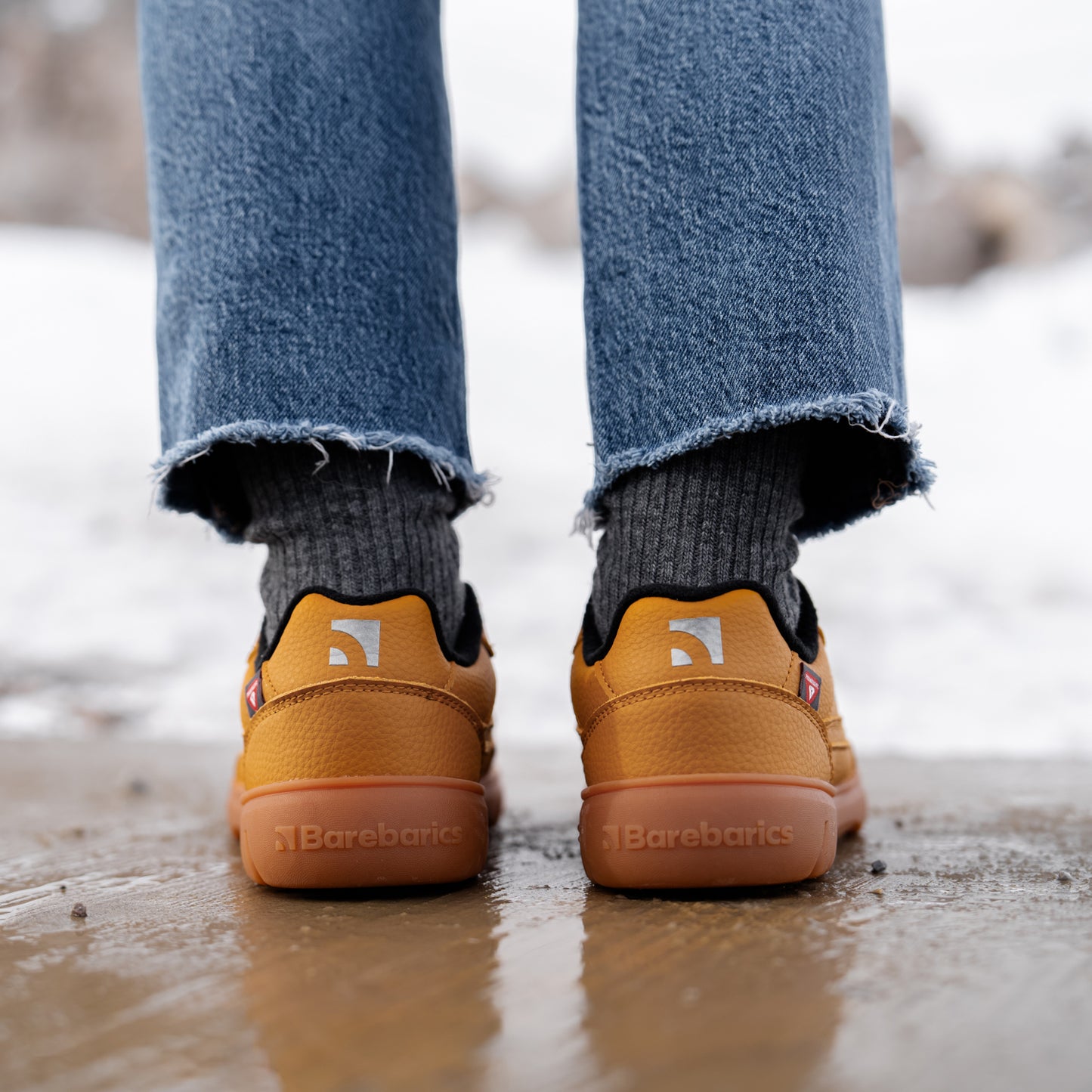 Barfuß-Sneaker Barebarics Zing Frost - Helles Karamell