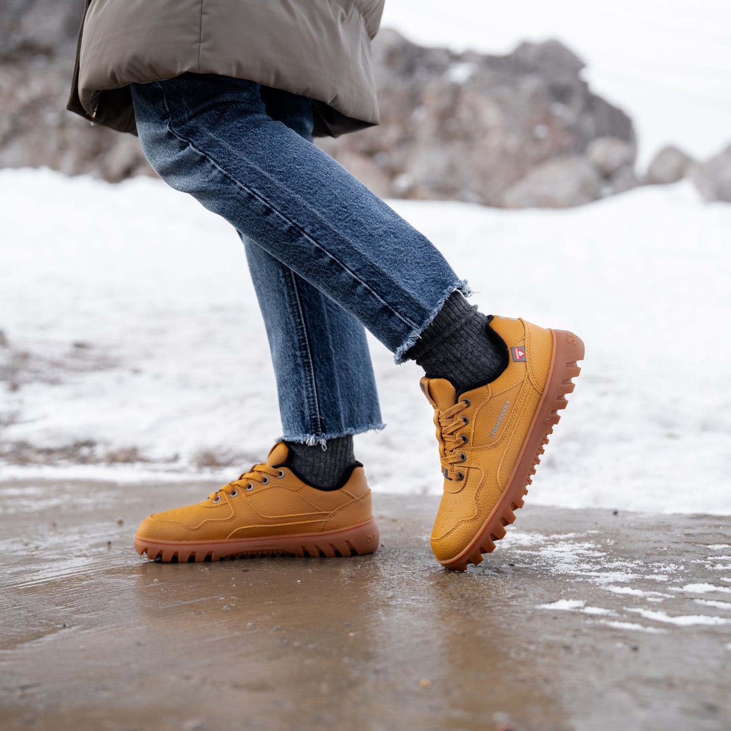 Barfuß-Sneaker Barebarics Zing Frost - Helles Karamell
