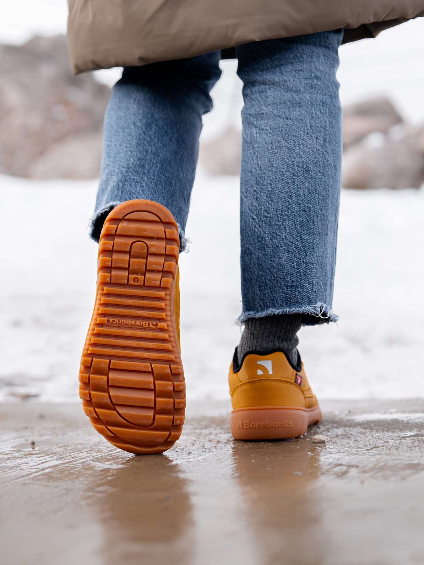 Barfuß-Sneaker Barebarics Zing Frost - Helles Karamell