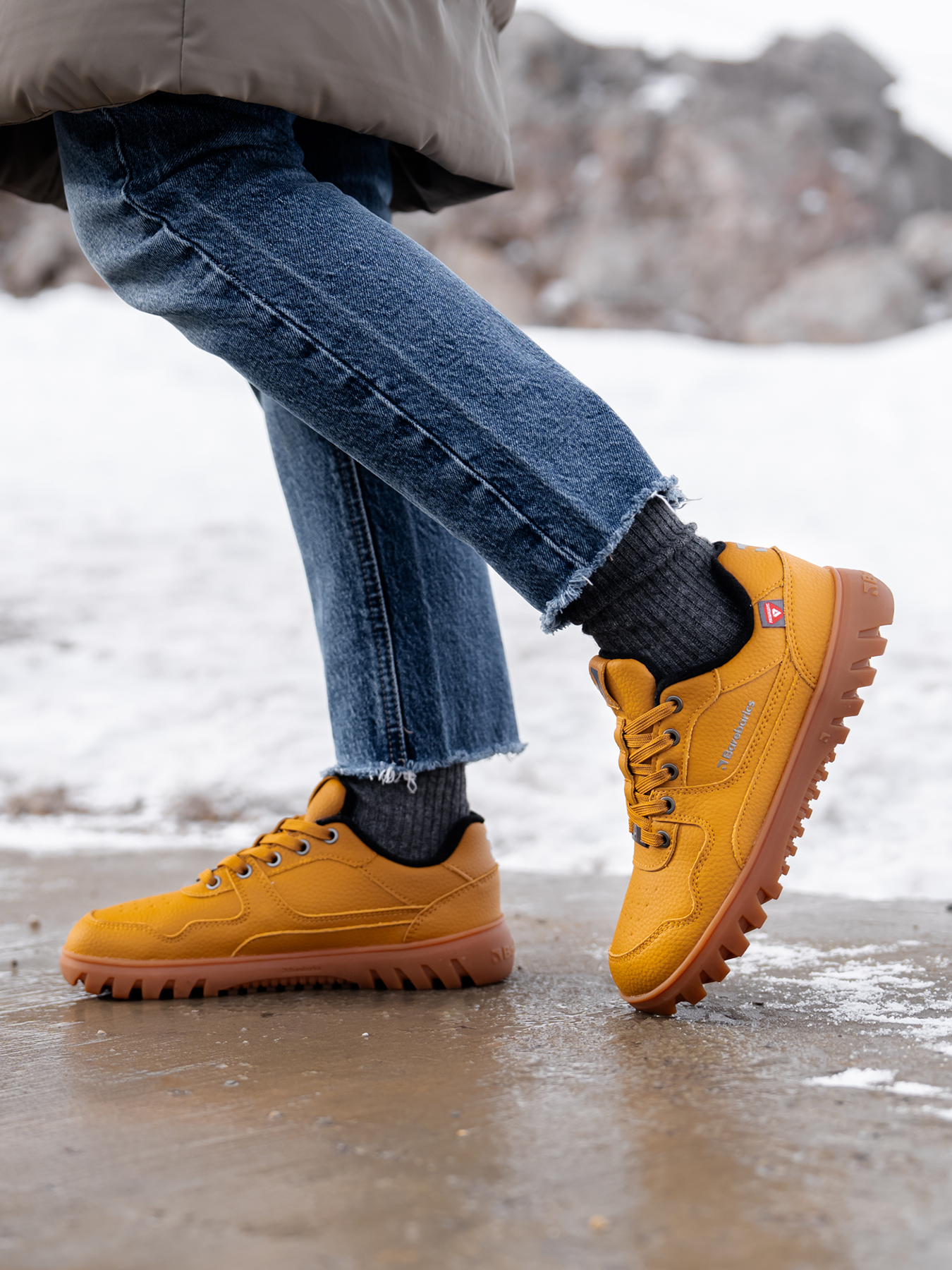 Barfuß-Sneaker Barebarics Zing Frost - Helles Karamell
