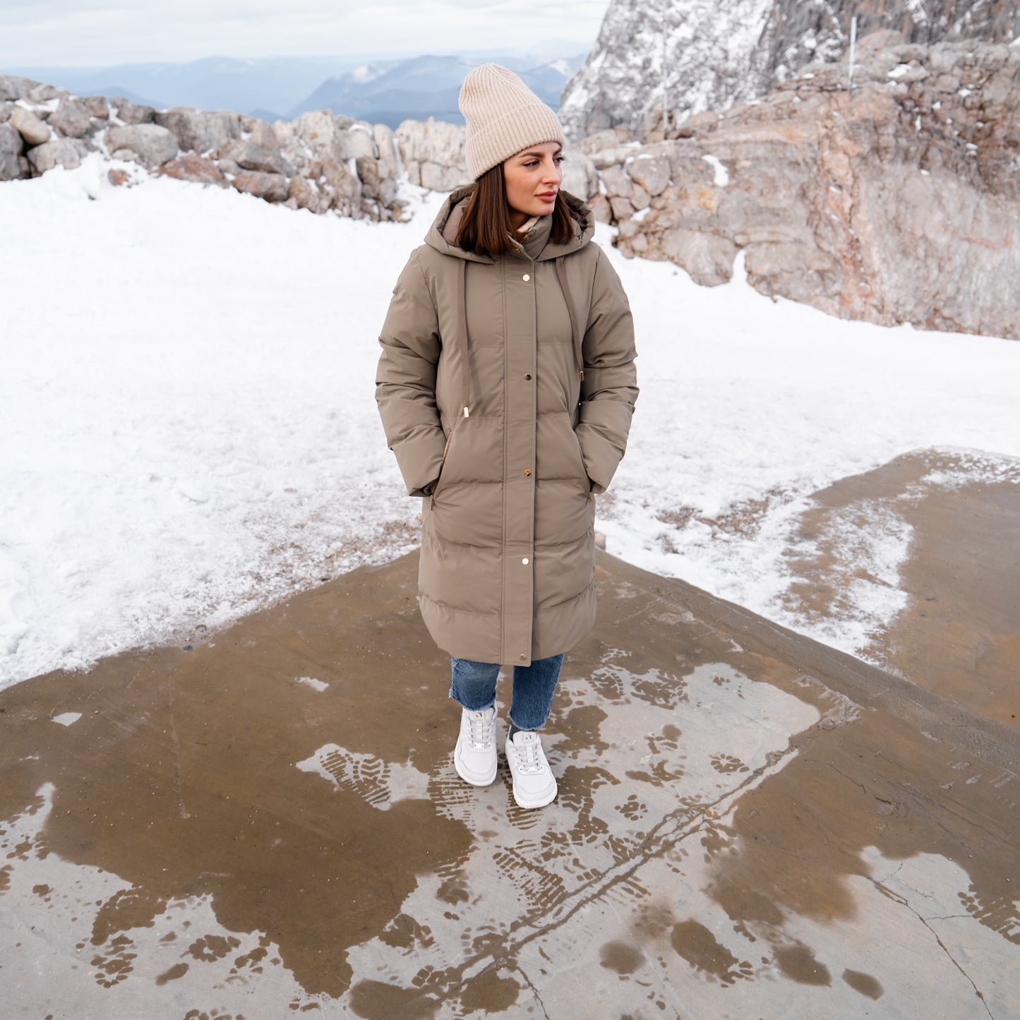Barfuß-Sneaker Barebarics Zing Frost - Hellgrau & Weiß
