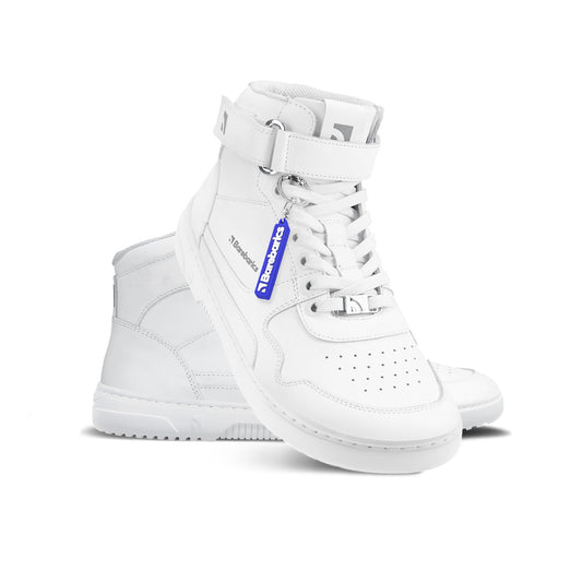 Barefoot Sneakers Barebarics Zing - High Top - All White (Sale)