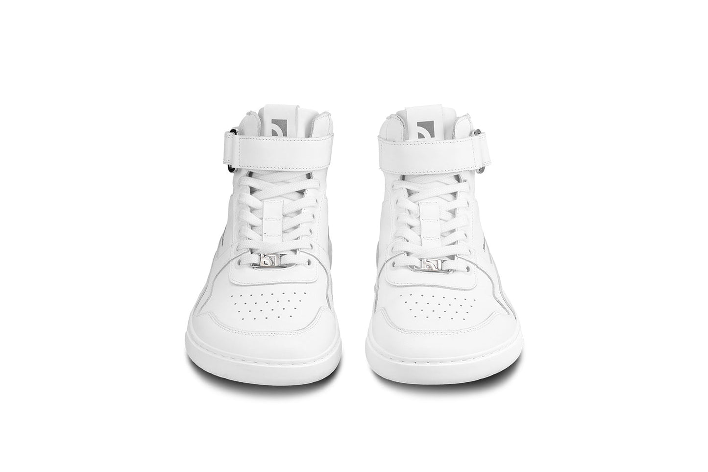 Barfuß-Sneaker Barebarics Zing - High Top - Ganz Weiß - Leder (SALE)