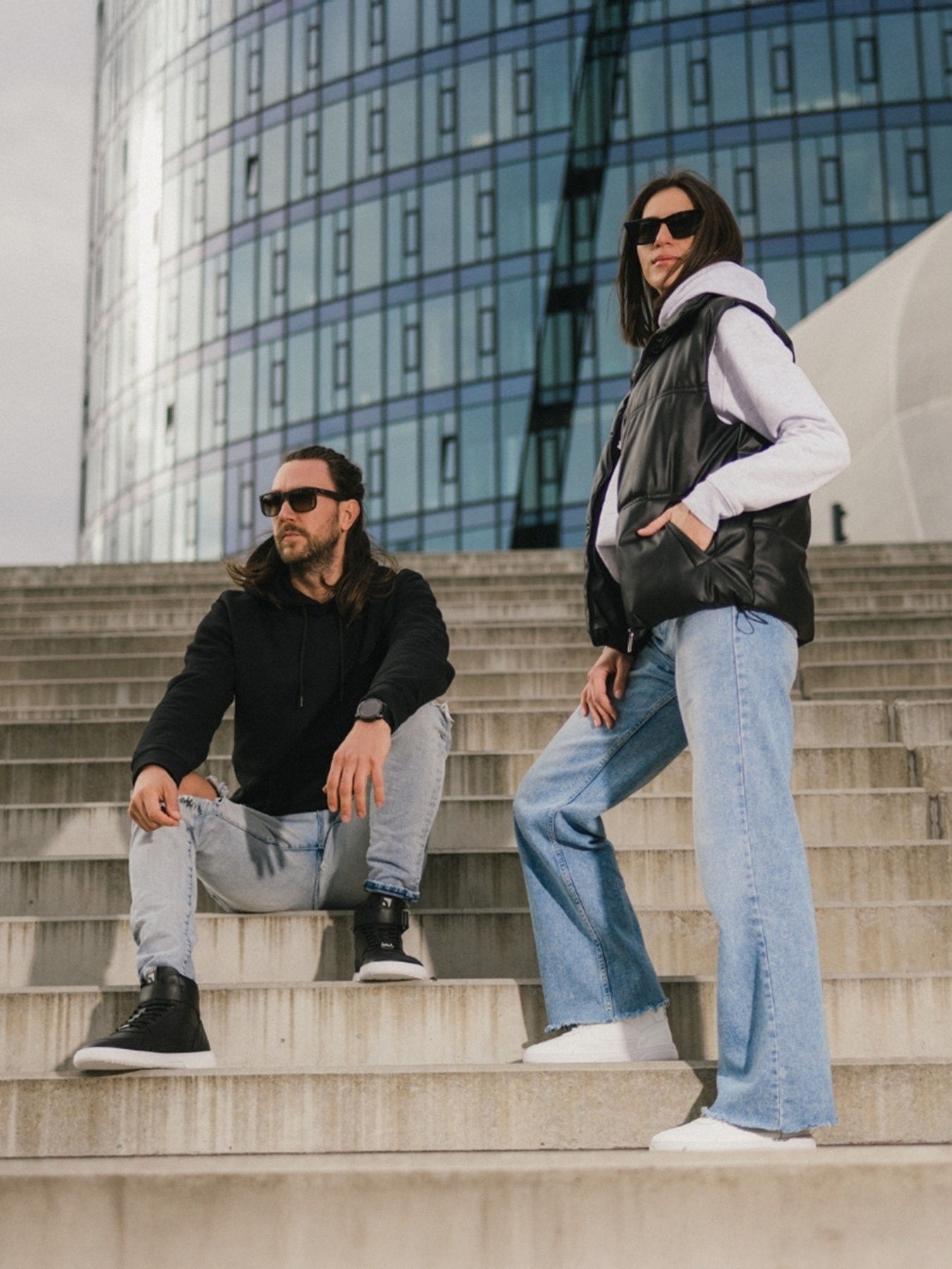 Barfuß-Sneaker Barebarics Zing - High Top - Ganz Weiß