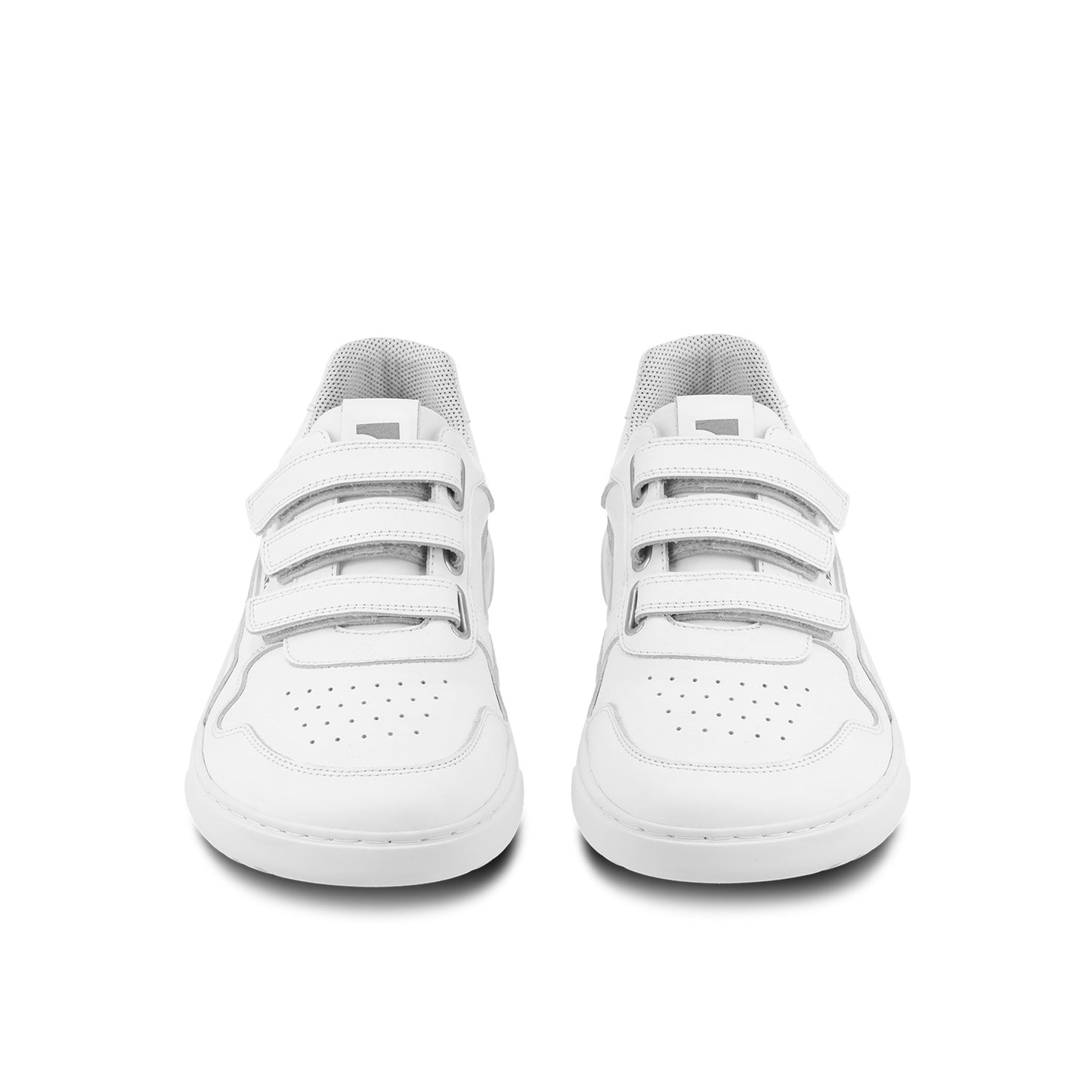 Barfuß-Sneaker Barebarics Zing Velcro - All White - Leder