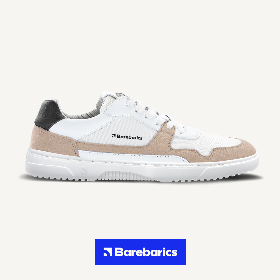 Barfuß-Sneaker Barebarics - Zing - Weiß & Beige