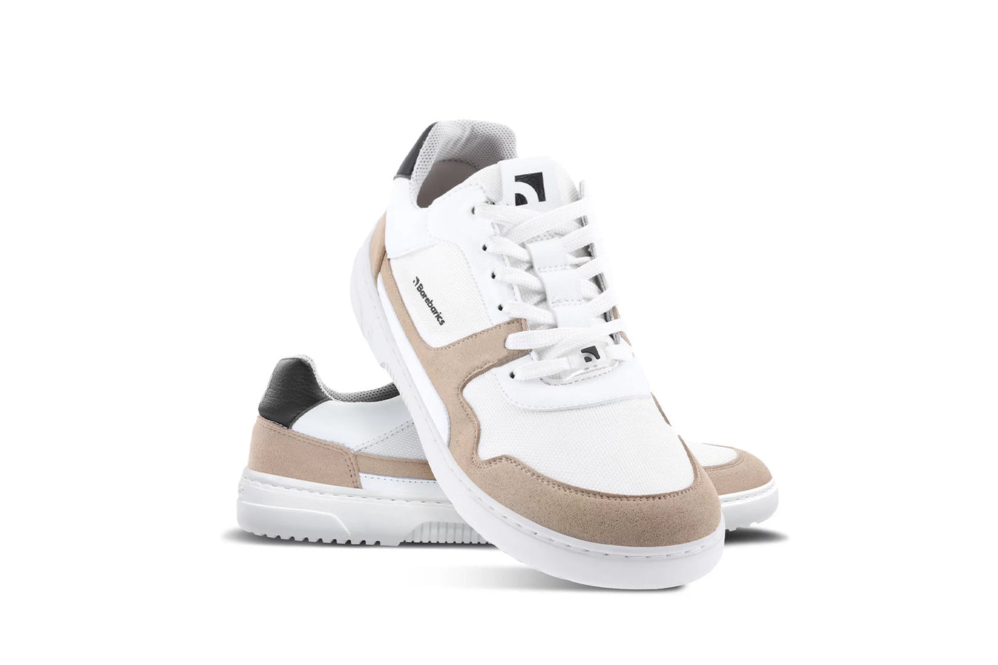 Barfuß-Sneaker Barebarics - Zing - Weiß & Beige