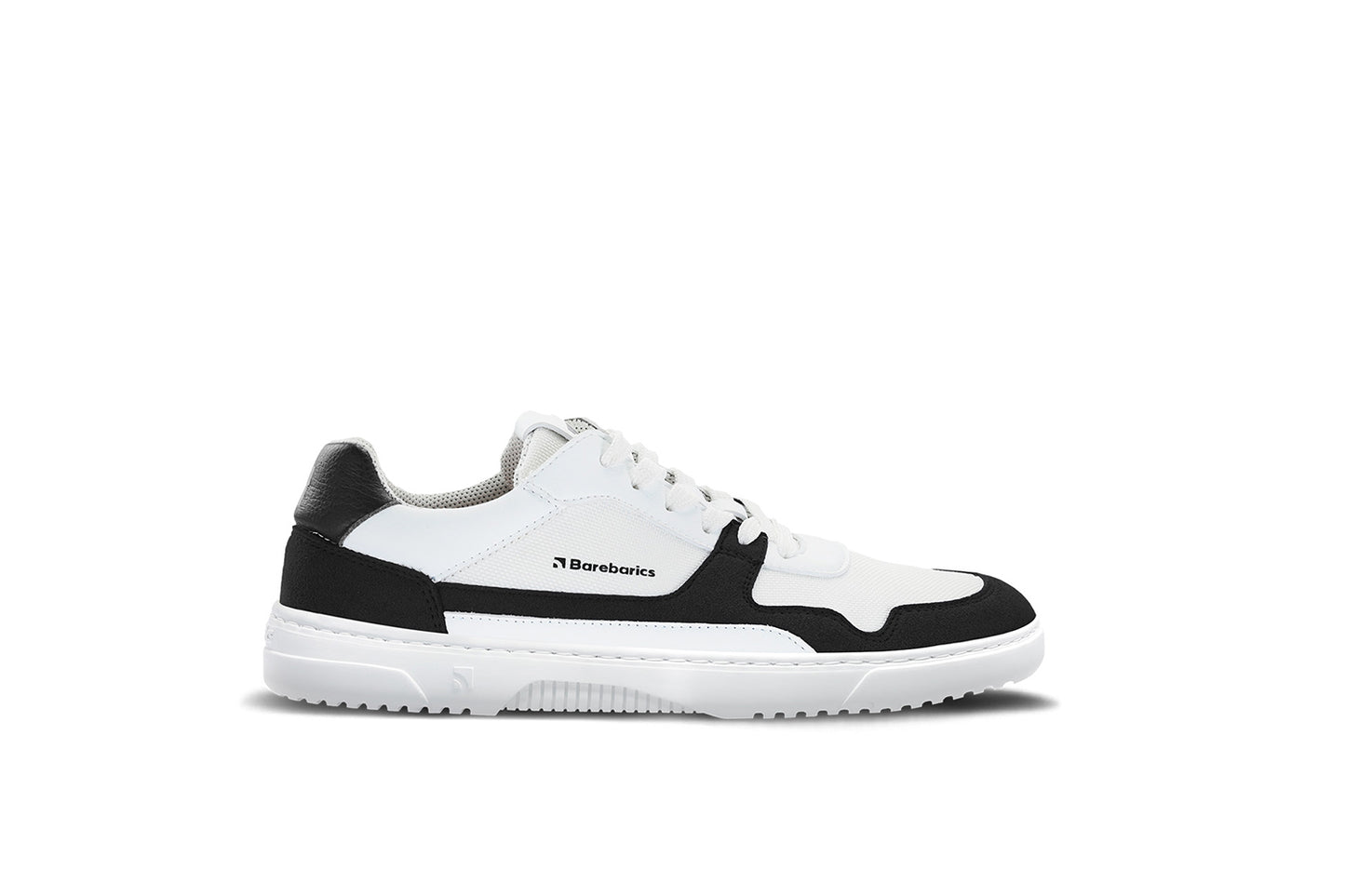 Barefoot Sneakers Barebarics - Zing - White & Black Vegan