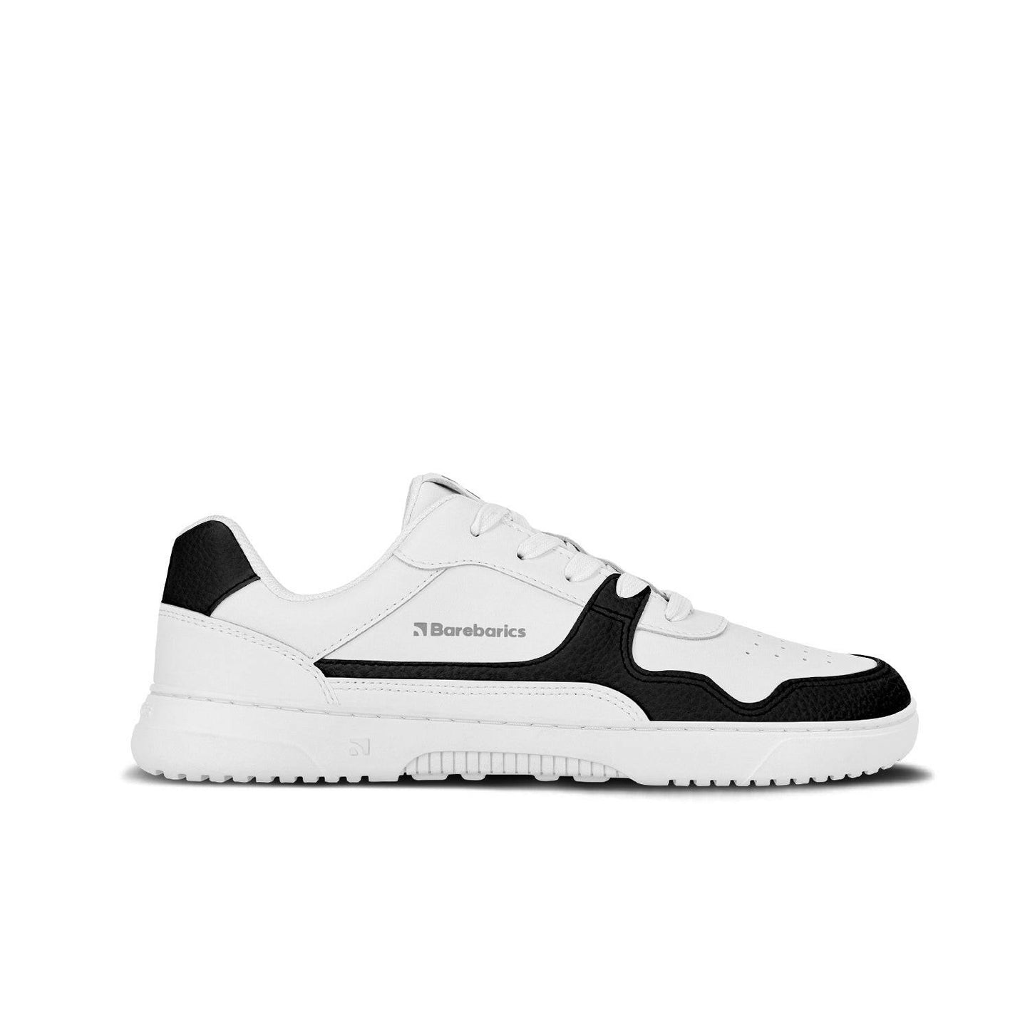 Barfuß-Sneaker Barebarics Zing - Weiß & Schwarz - Leder
