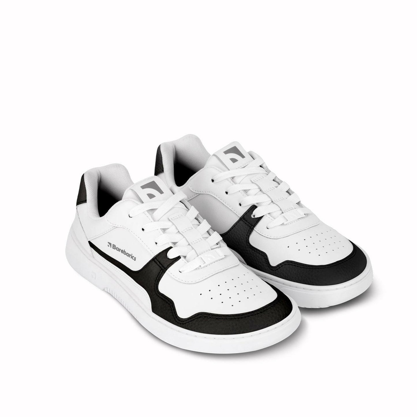 Barfuß-Sneaker Barebarics Zing - Weiß & Schwarz - Leder