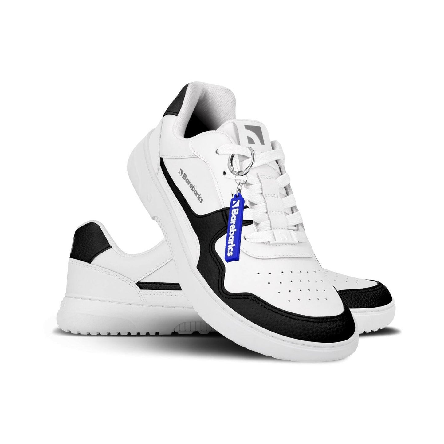 Barfuß-Sneaker Barebarics Zing - Weiß & Schwarz - Leder