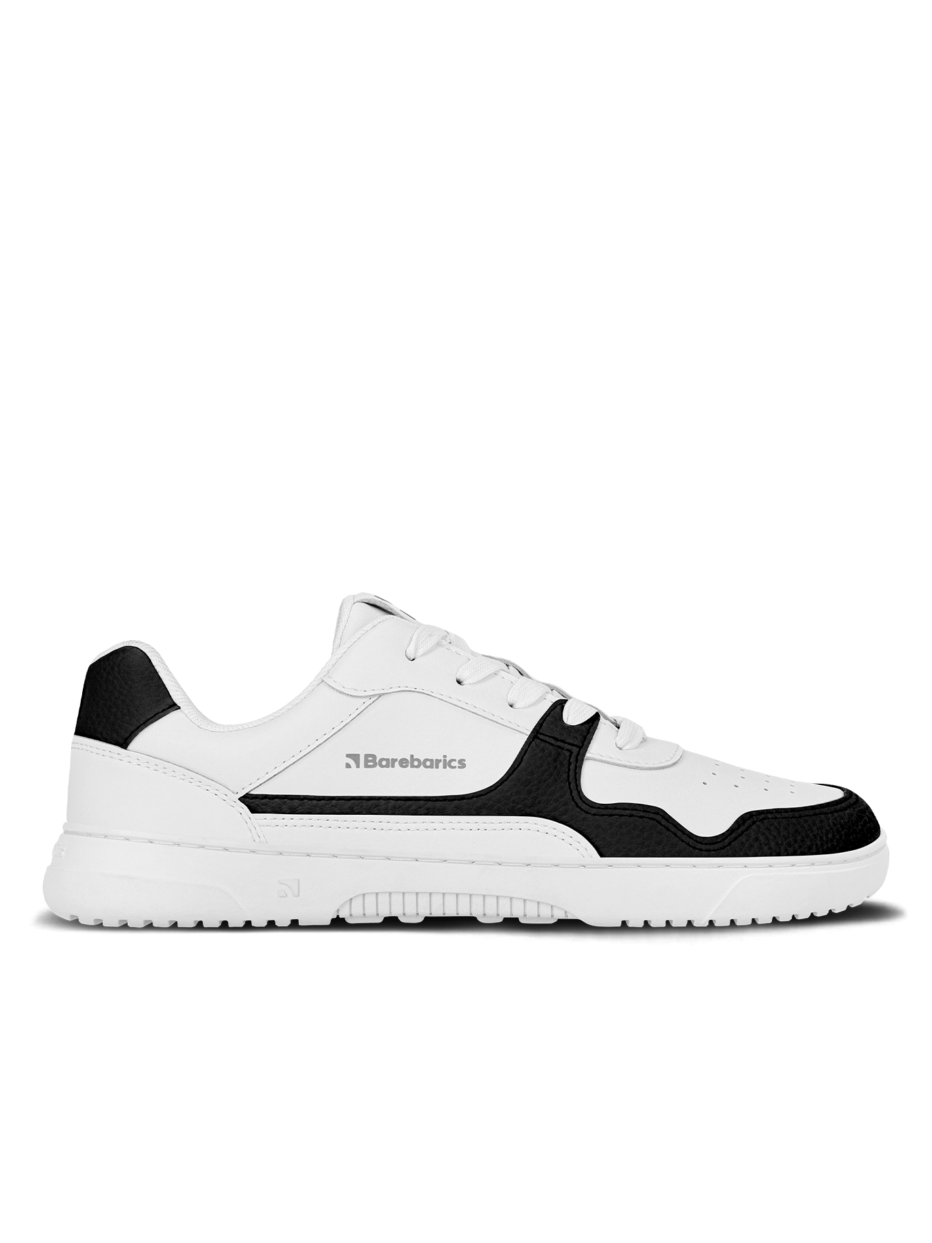 Barfuß-Sneaker Barebarics Zing - Weiß & Schwarz - Leder