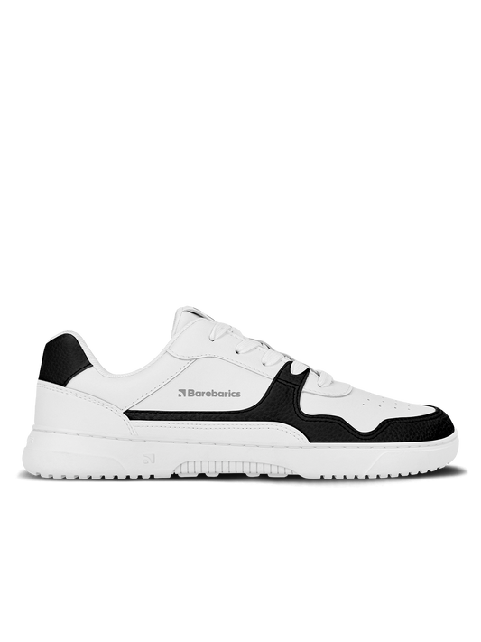 Barfuß-Sneaker Barebarics Zing - Weiß & Schwarz - Leder