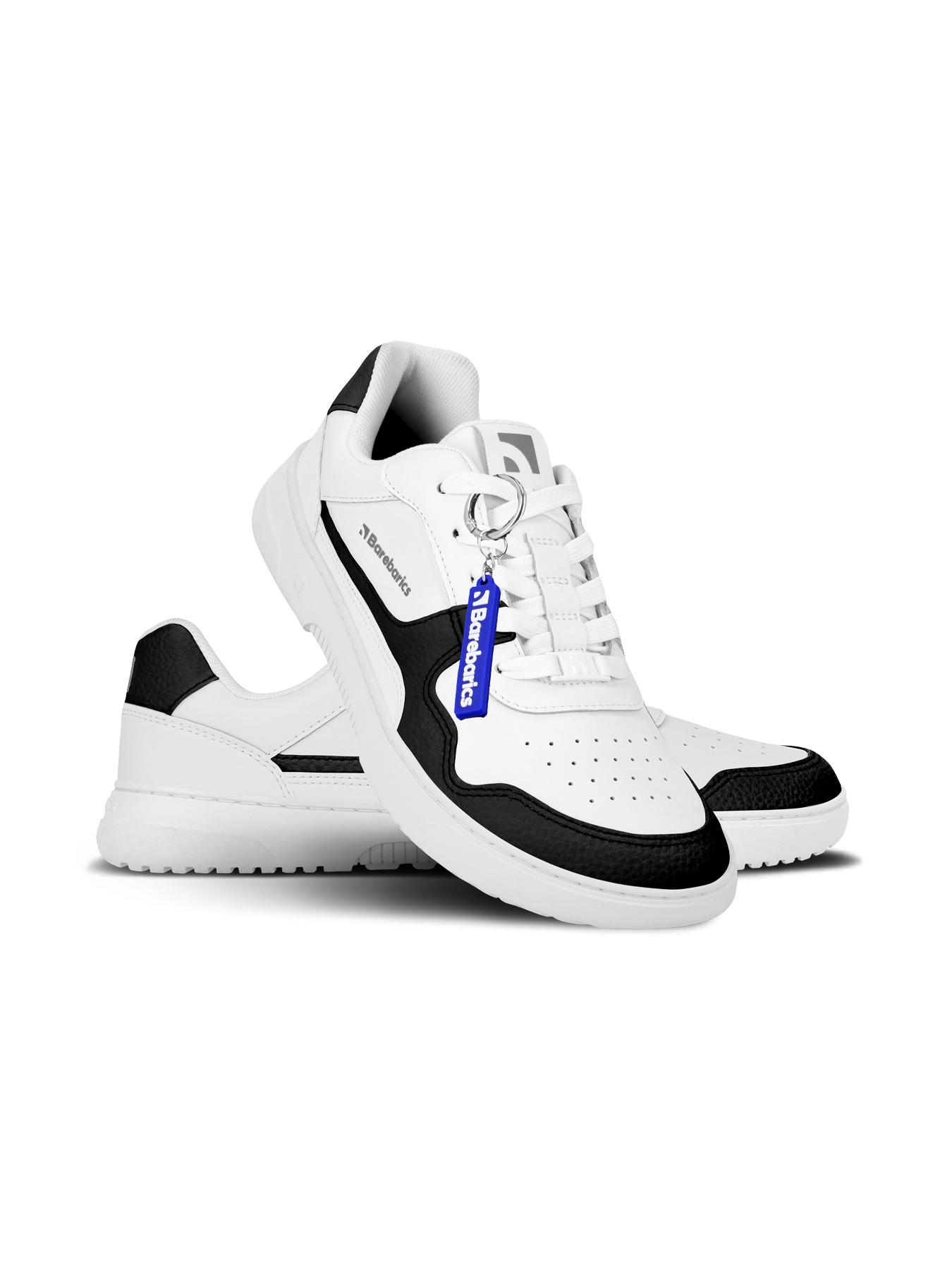 Barfuß-Sneaker Barebarics Zing - Weiß & Schwarz - Leder