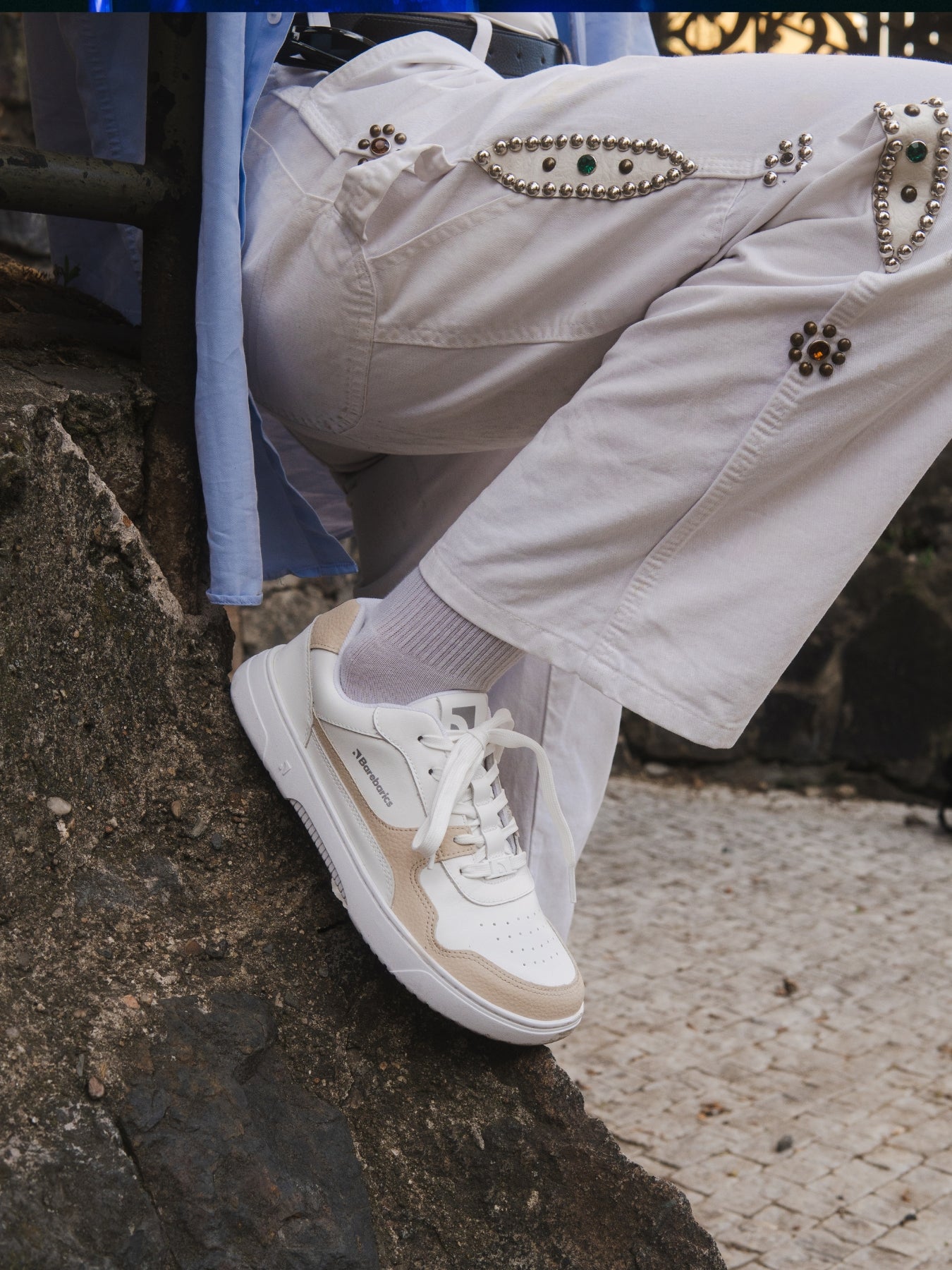 Barfuß-Sneaker Barebarics Zing - Weiß & Creme