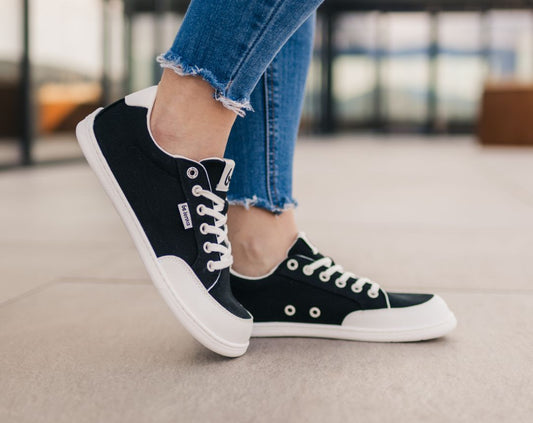 Barfuß-Sneaker Be Lenka Rebound - Schwarz & Weiß