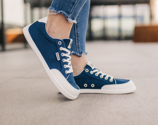 Barfuß-Sneaker Be Lenka Rebound - Dunkelblau & Weiß