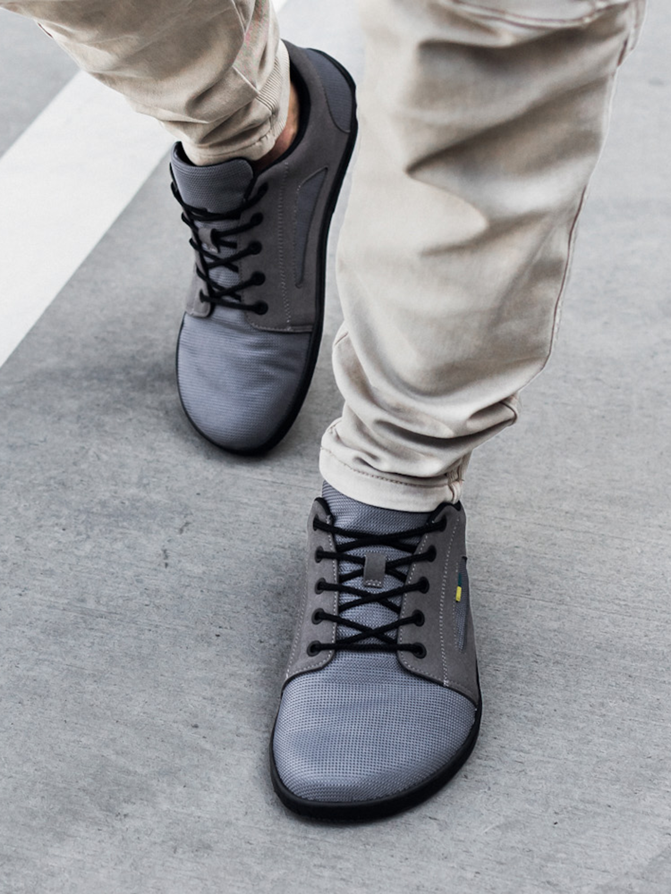 Barfuß-Sneaker - Be Lenka Whiz - Grau