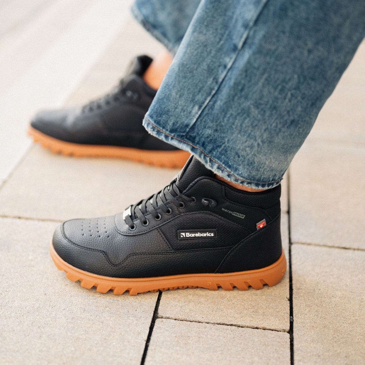 Winter Barefoot Boots Barebarics UrbanEdge - Black (sale)