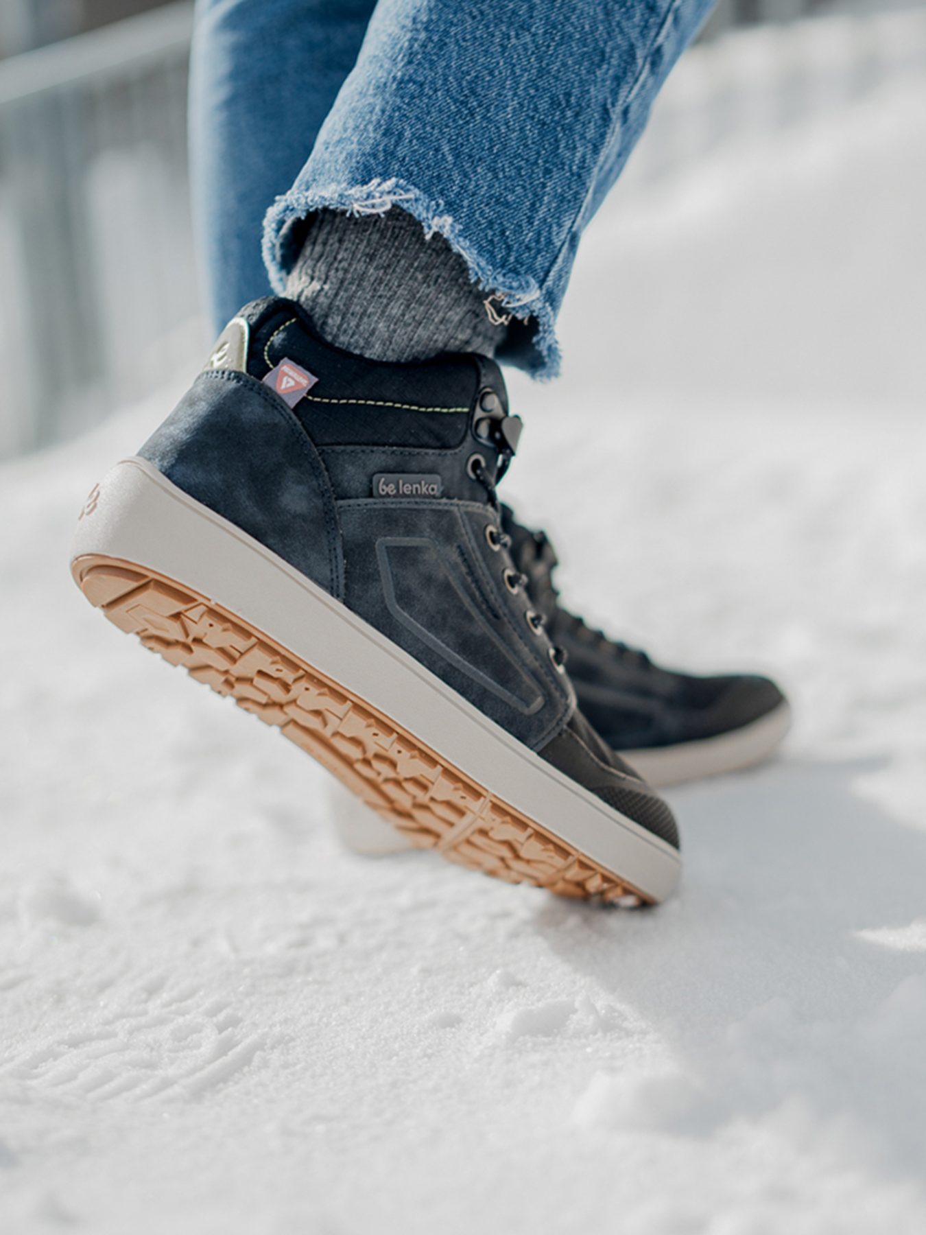 Barfußstiefel Be Lenka ArcticEdge - Anthrazit Schwarz