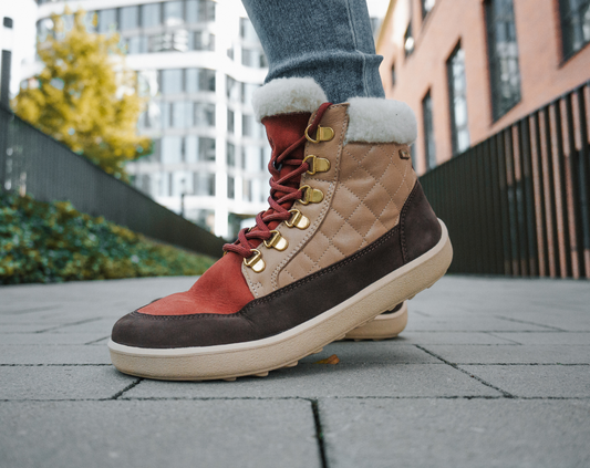 Barfußstiefel Be Lenka Olivia - Braun & Burgund