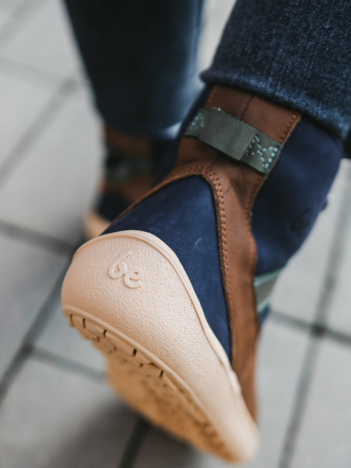 Barfußstiefel Be Lenka York - Marineblau, Braun & Beige
