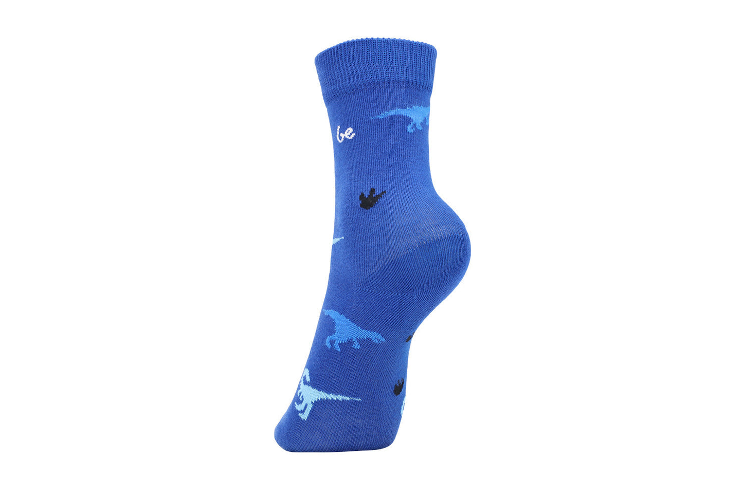 Kinder Barfußsocken Be Lenka Kids - Crew - Dino - Königsblau - 3er Pack