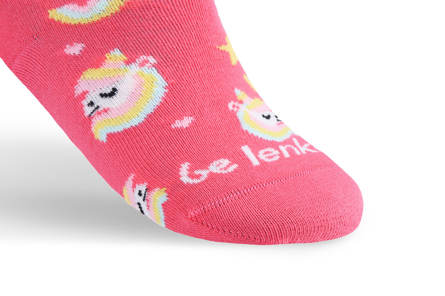 Kinder Barfußsocken Be Lenka Kids - Crew - Einhorn - BubleGum Pink - 3er Pack