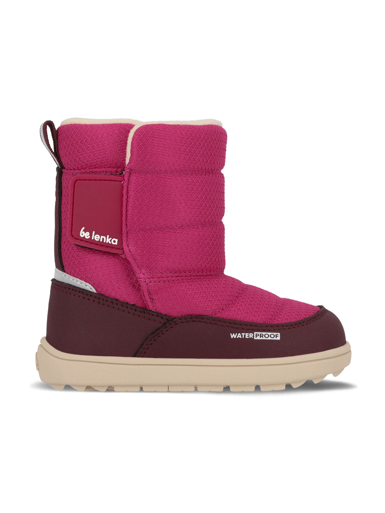 Kids barefoot snow boots Be Lenka Ailo Preschool - Berry