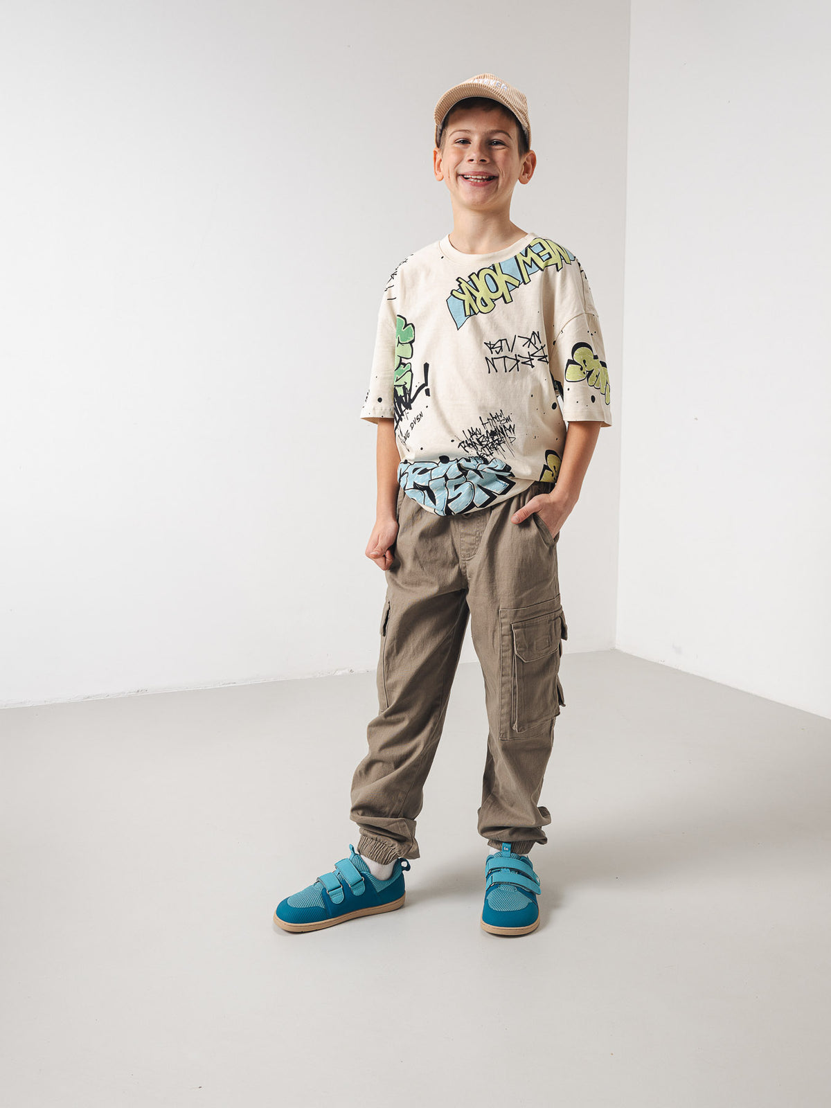 Kids barefoot sneakers Be Lenka Bounty Junior - Aqua