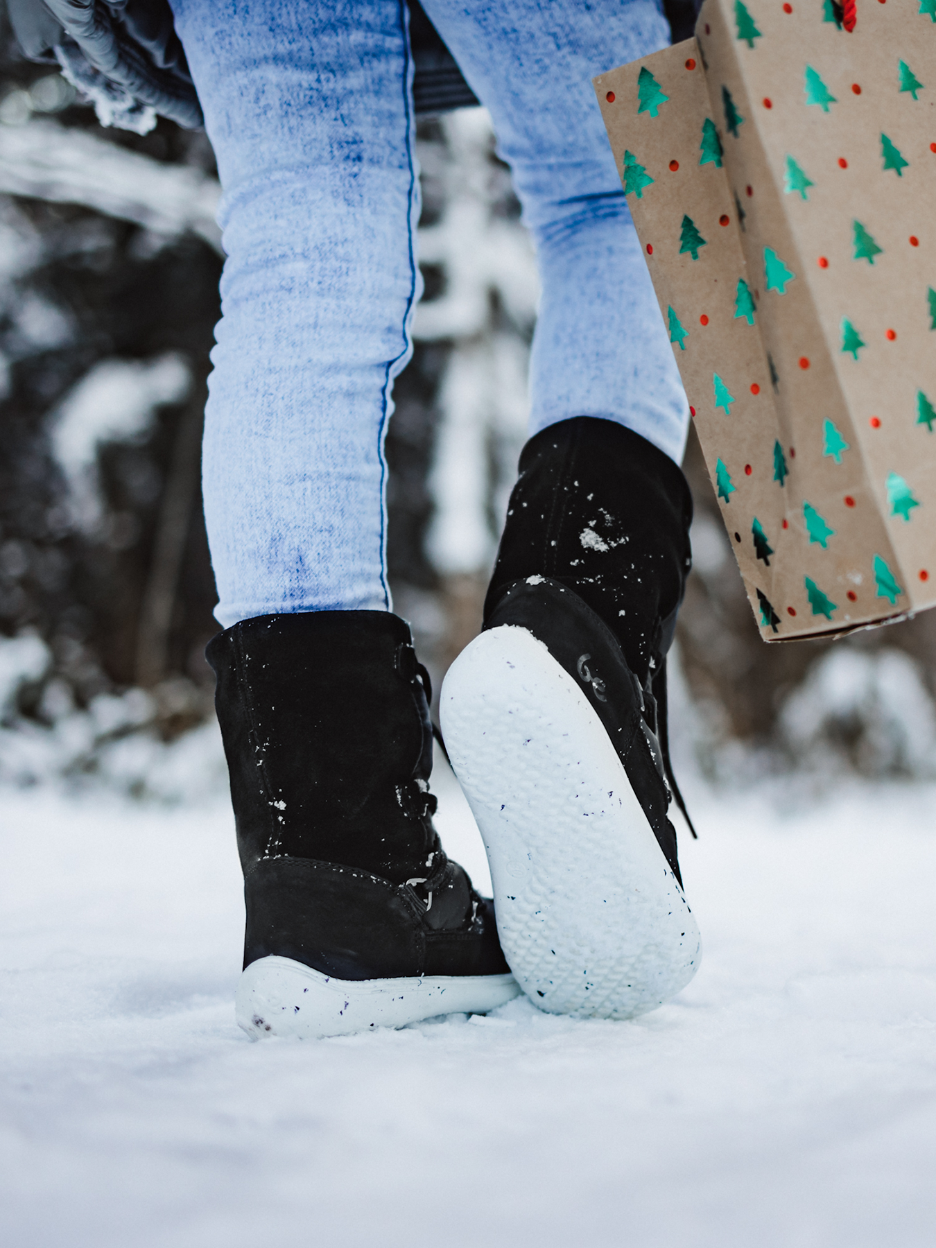 Winter Kids Barefoot Be Lenka Snowfox Kids 2.0 - Schwarz