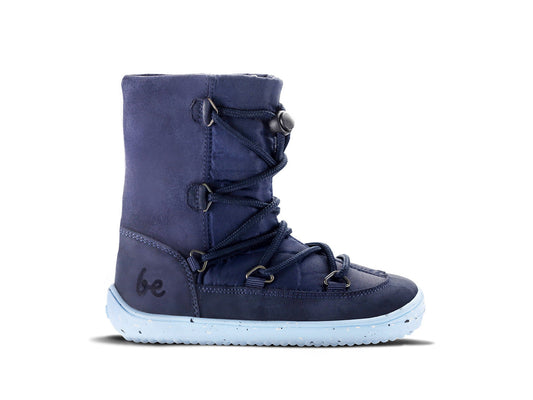 Winter Kids Barefoot Be Lenka Snowfox Kids 2.0 - Dunkel- & Hellblau