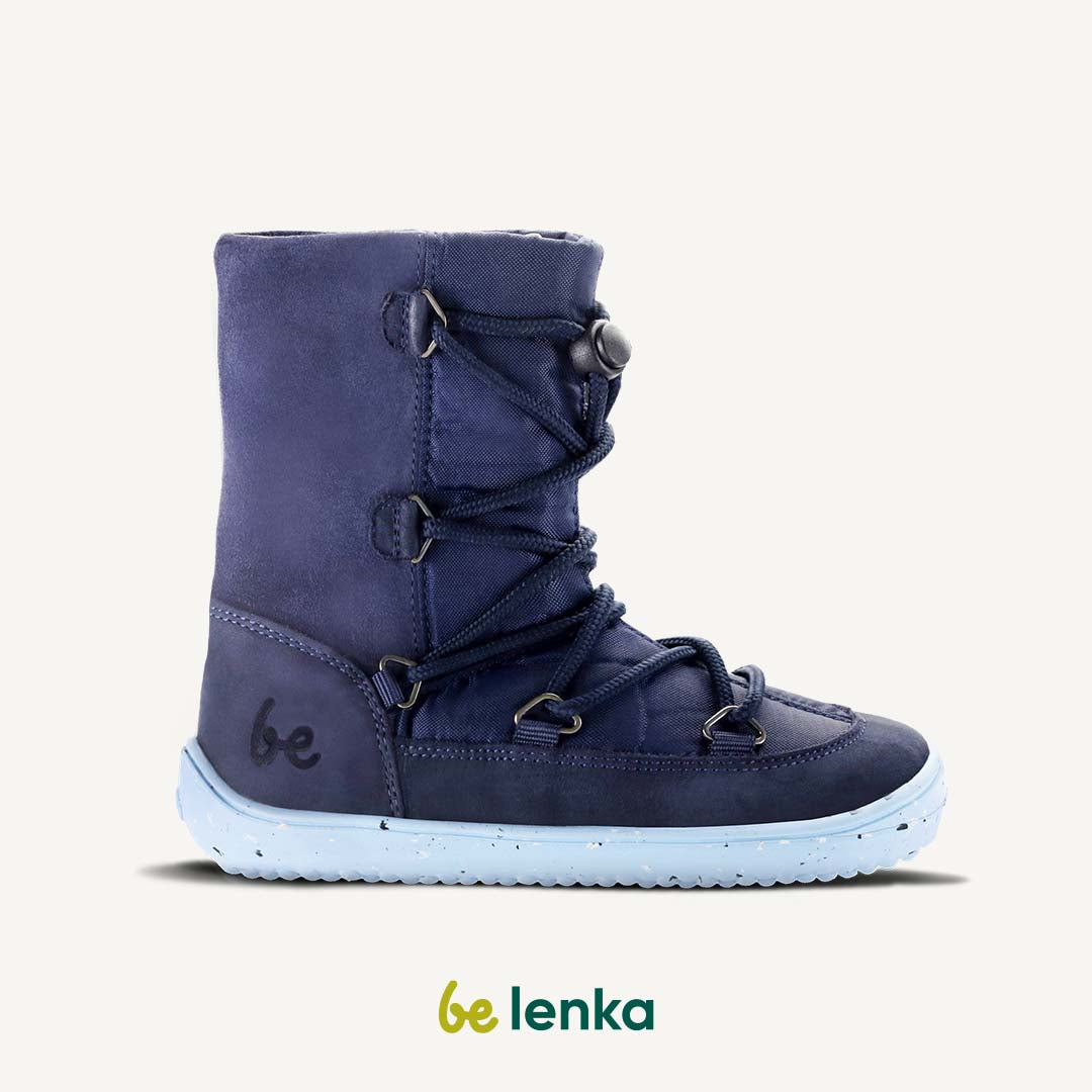 Winter Kids Barefoot Be Lenka Snowfox Kids 2.0 - Dunkel- & Hellblau