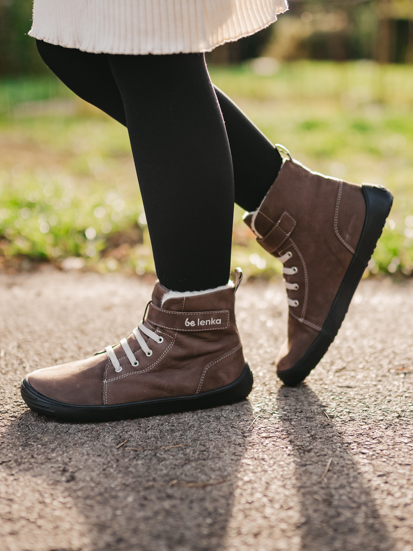 Winter-Barfußstiefel Be Lenka Winter Kids - Schokolade
