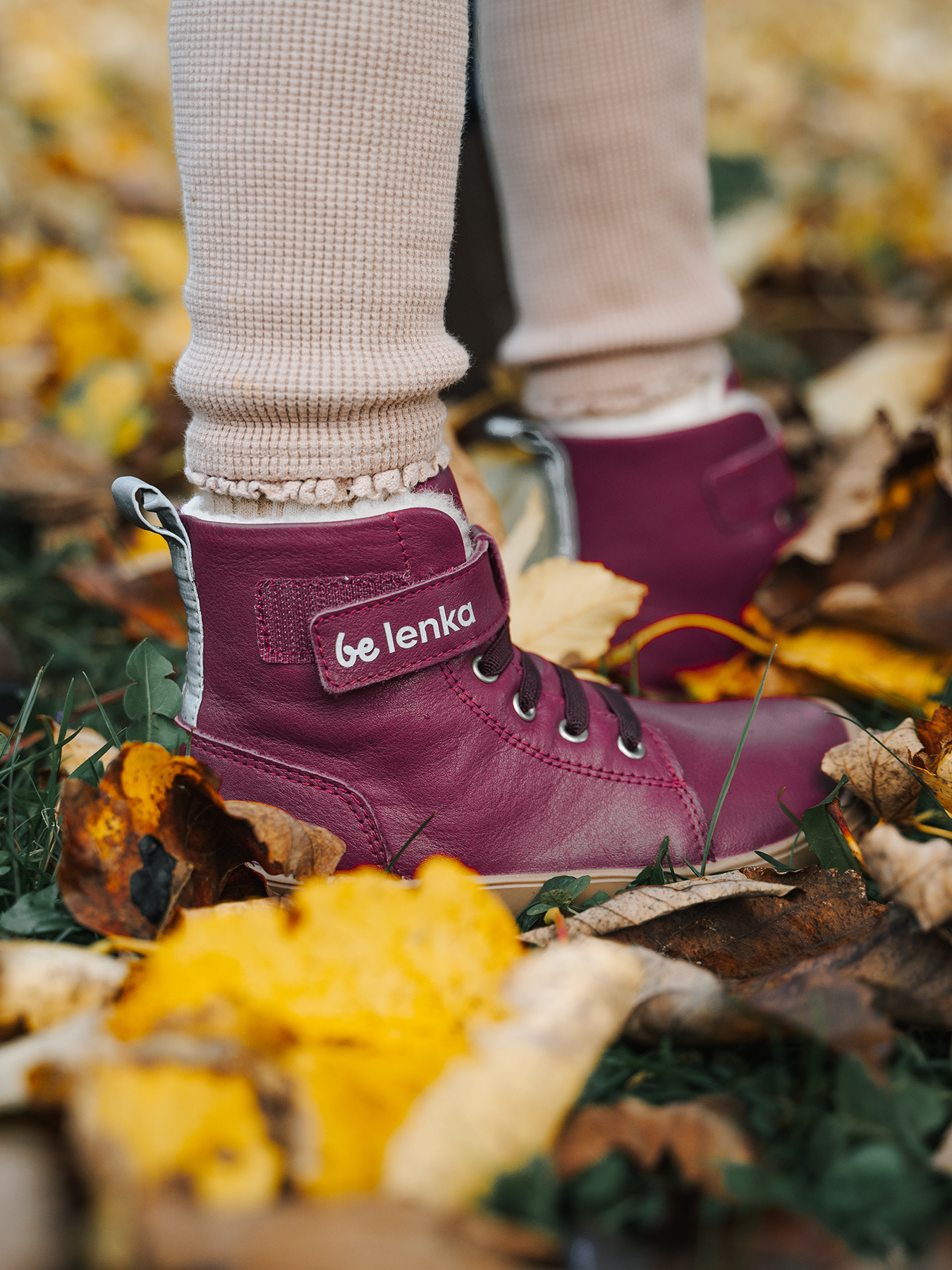 Winter-Barfußstiefel Be Lenka Winter Kids - Dark Cherry Red