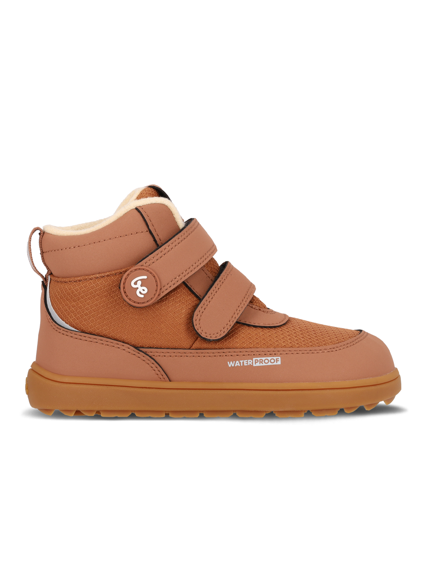 Kids winter barefoot boots Be Lenka Zippu Junior - All Brown