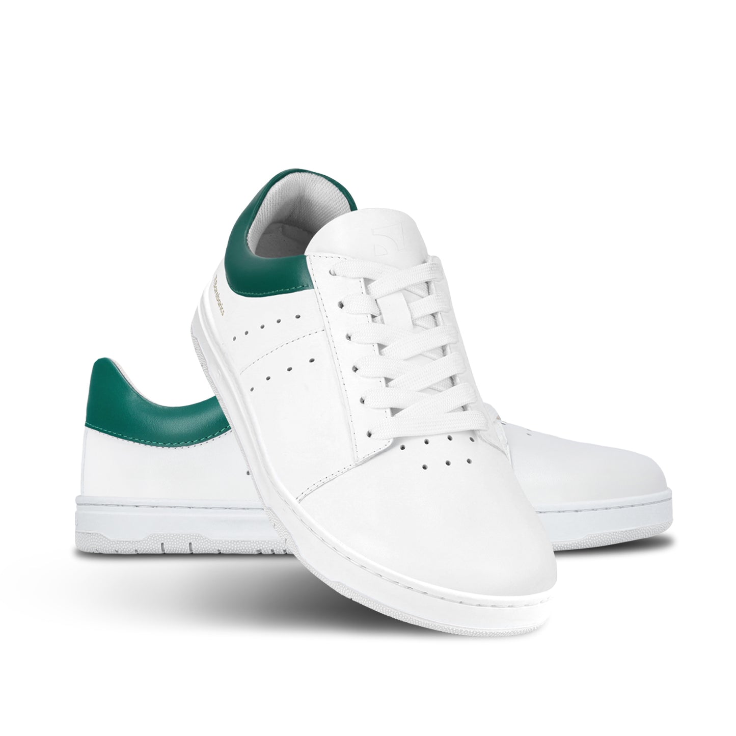 Barfuß-Sneaker Barebarics Enigma - Weiß & Dunkelgrün