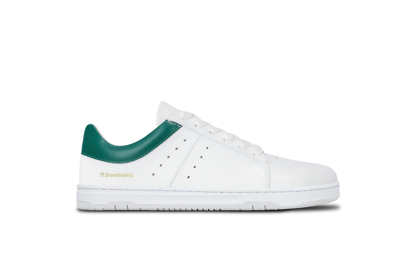 Barfuß-Sneaker Barebarics Enigma - Weiß & Dunkelgrün