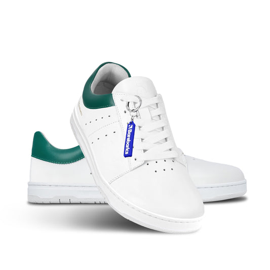 Barfuß-Sneaker Barebarics Enigma - Weiß & Dunkelgrün