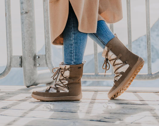 Winter-Barfußstiefel Be Lenka Snowfox Woman - Champagner & Braun