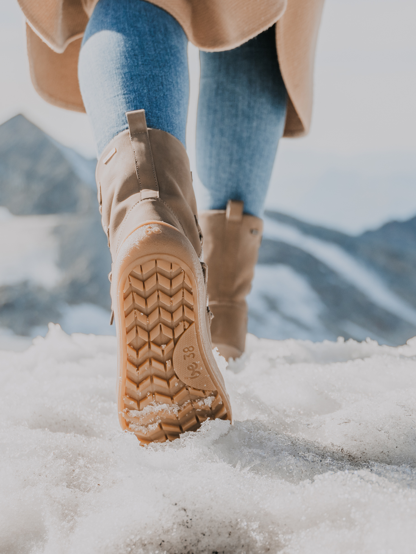 Winter-Barfußstiefel Be Lenka Snowfox Woman - Champagner & Braun