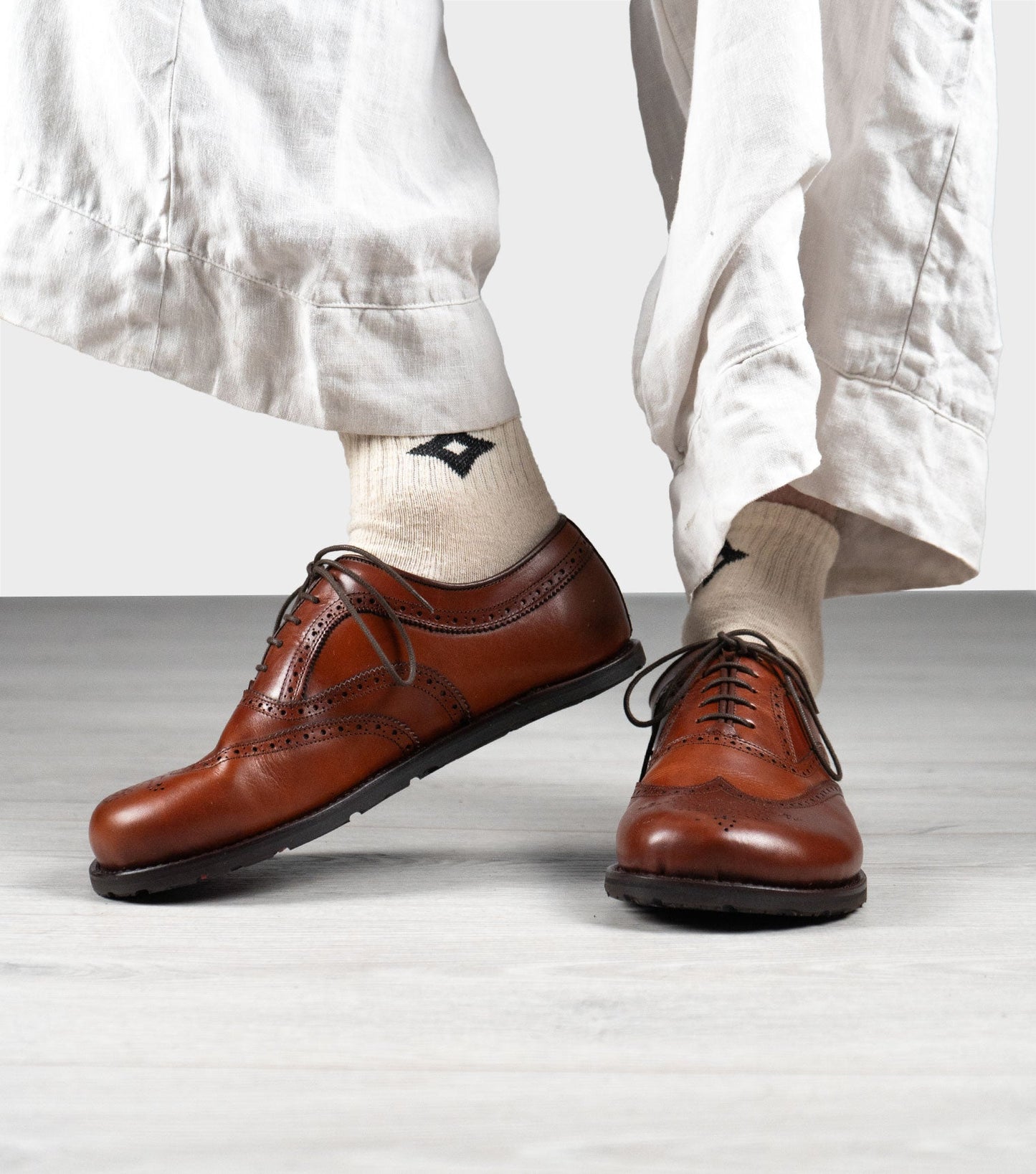 Goodyear Welted Barefoot Brogues by Gaucho Ninja Barefoot Wear Shoes dress shoes with wide toe box 