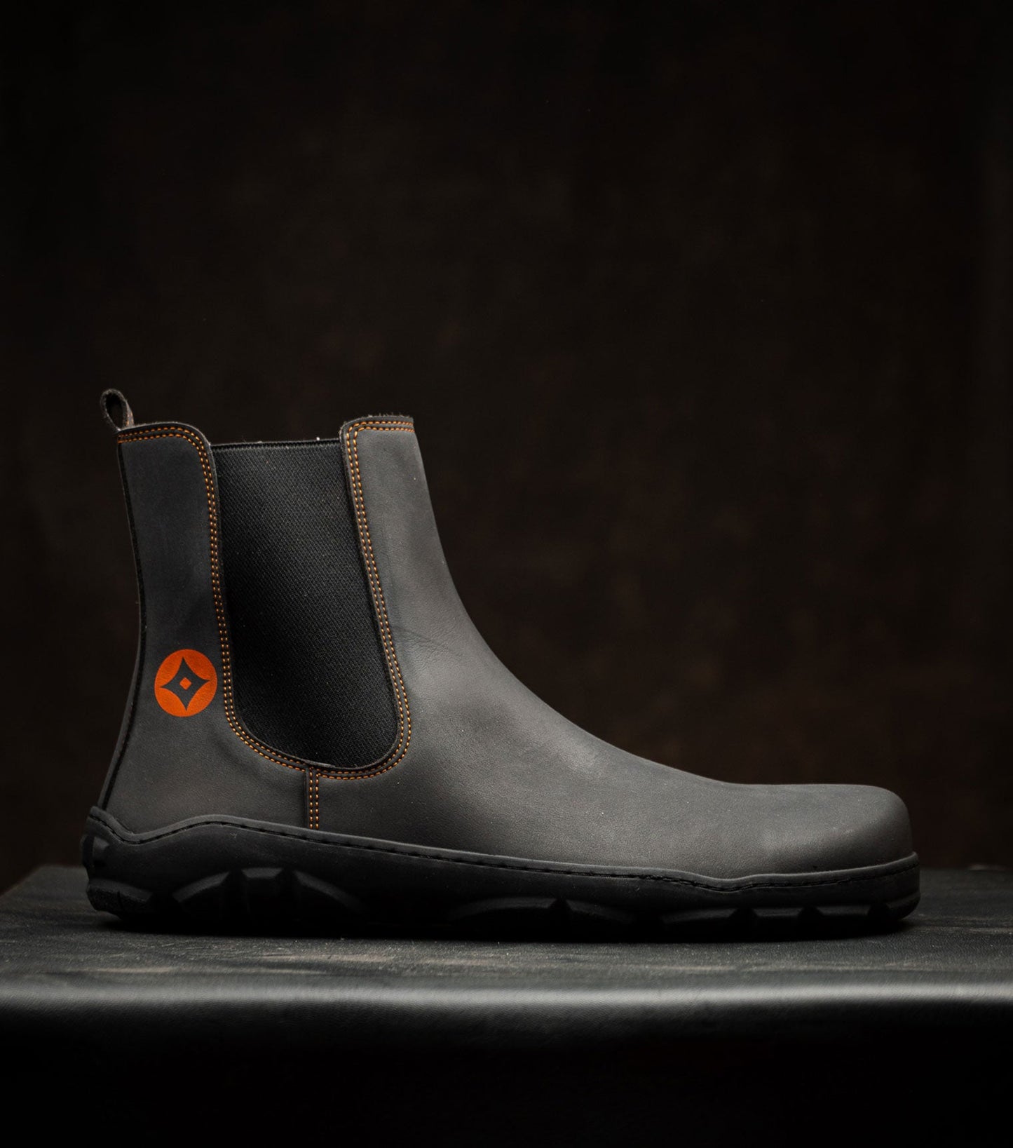 Barefoot Safety Chelsea Boots in Black microfiber Nobuk, CSA F2413-24 certification (pending)