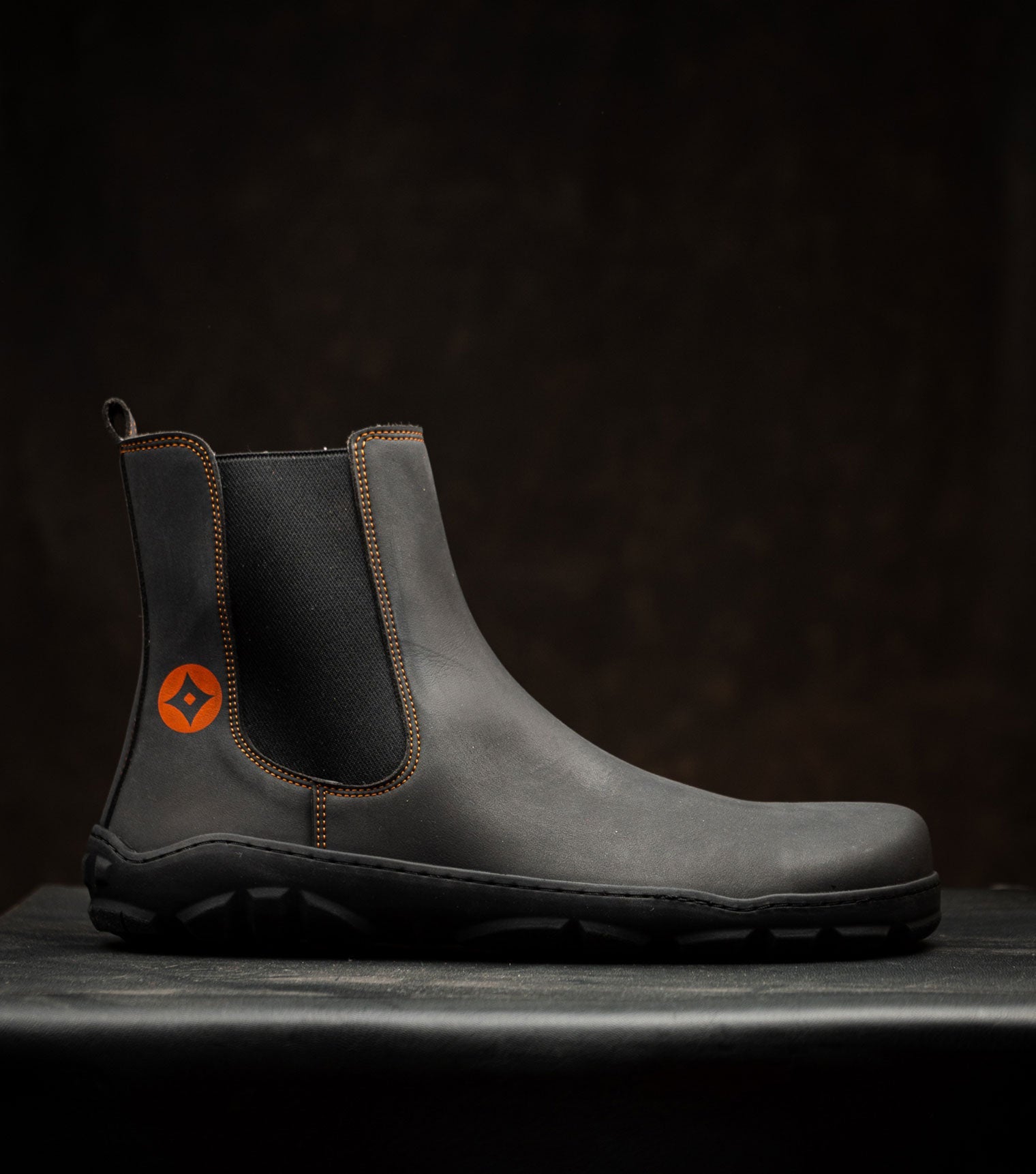 Barefoot Safety Chelsea Boots in Black microfiber Nobuk, CSA F2413-24 certification (pending)