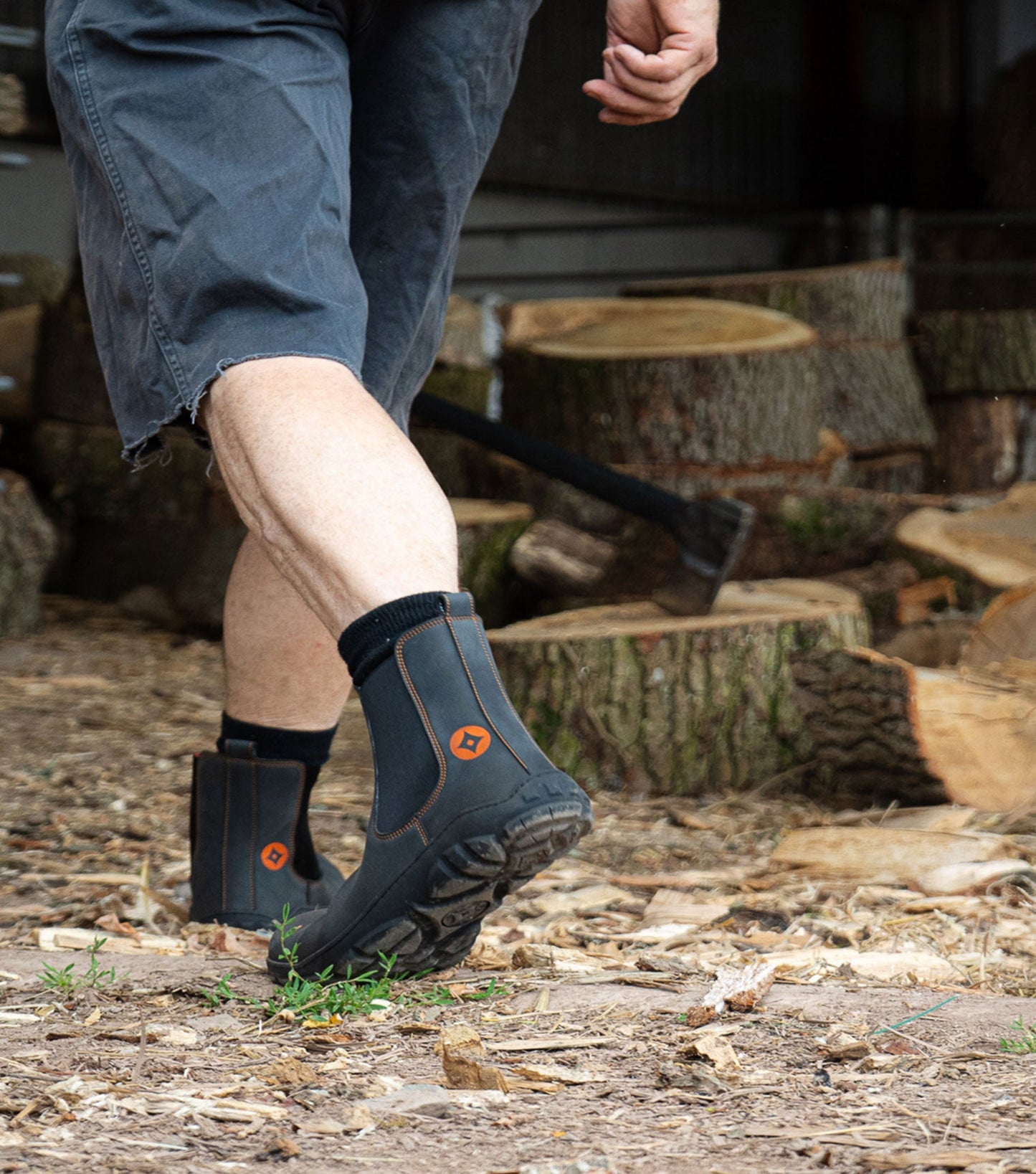 Barefoot Safety Chelsea Boots in Black microfiber Nobuk, CSA F2413-24 certification (pending)