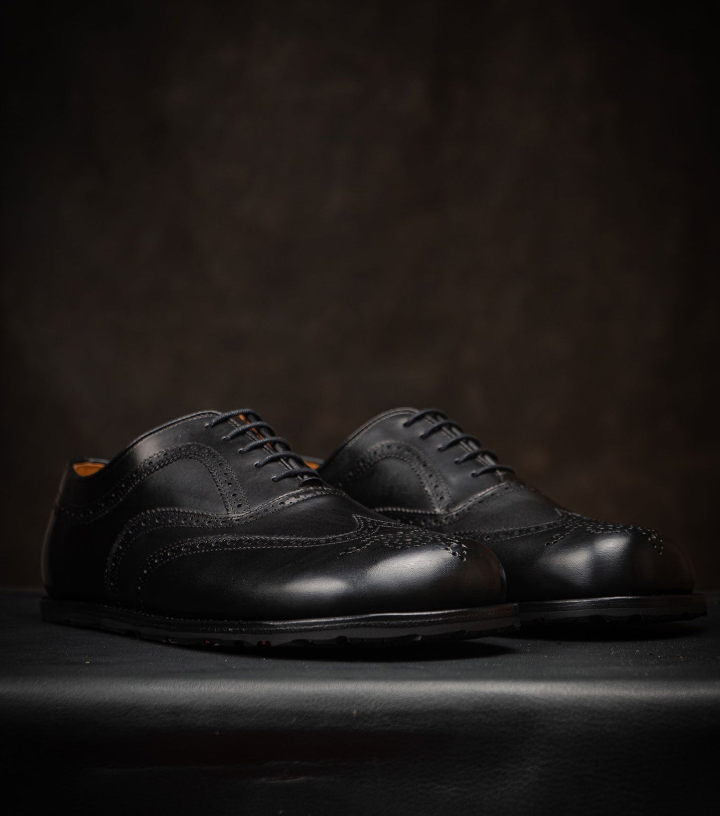 Goodyear Welted Barefoot Shoes Barefoot Brogue in Black Best Barefoot Dress Shoes