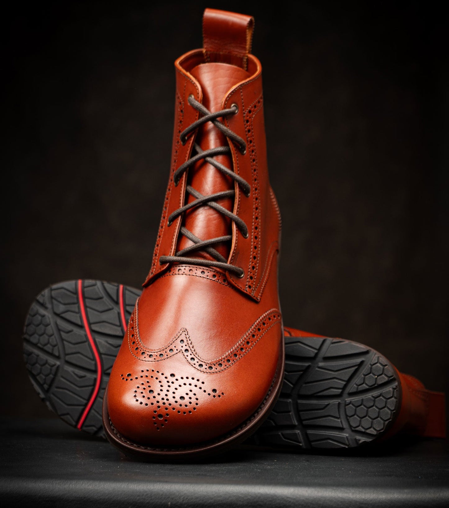 Goodyear Welted Barefoot Chukka Brogue Boots